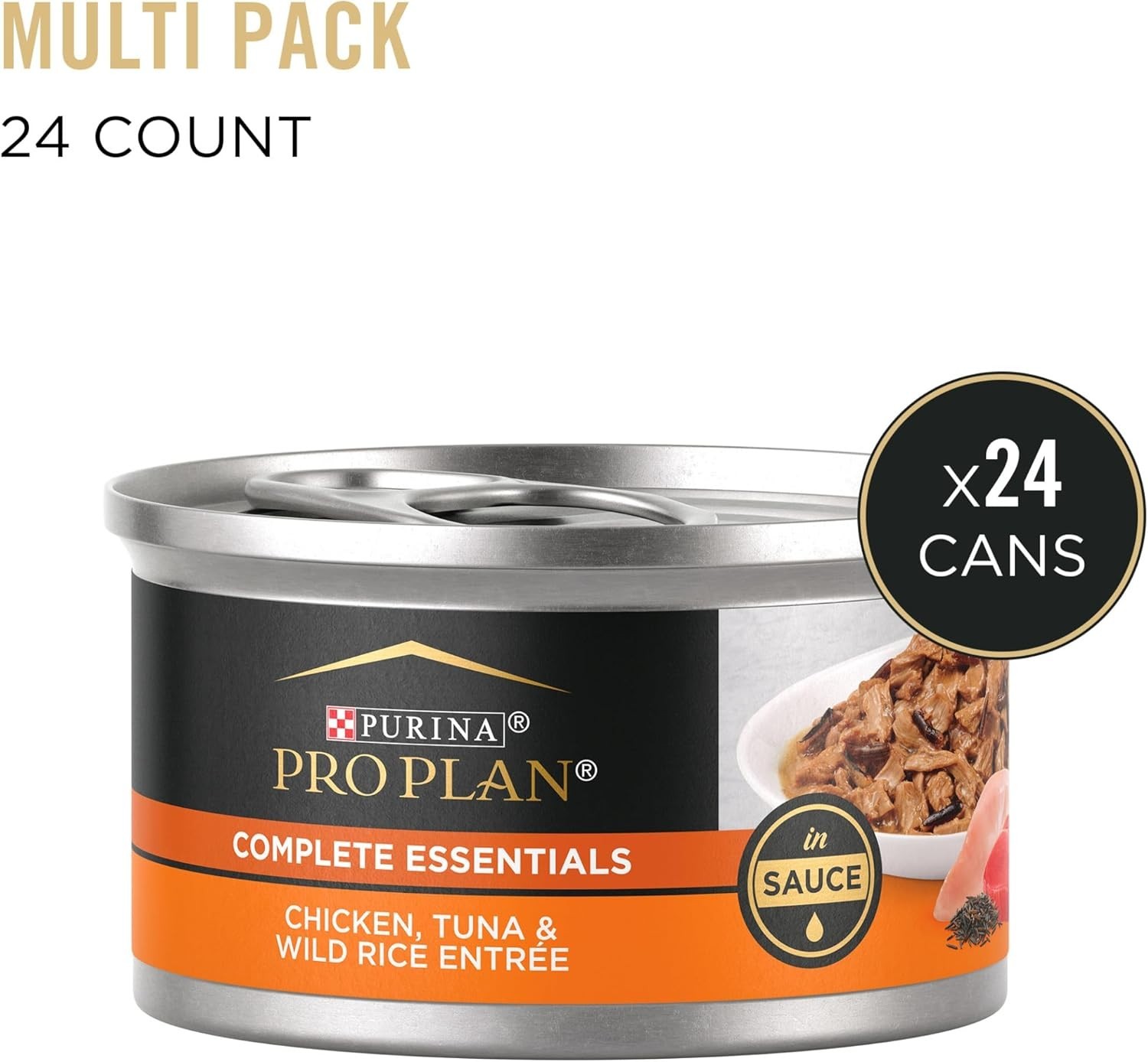 Purina Pro Plan Chicken Tuna & Wild Rice Wet Cat Food 3oz 24ct