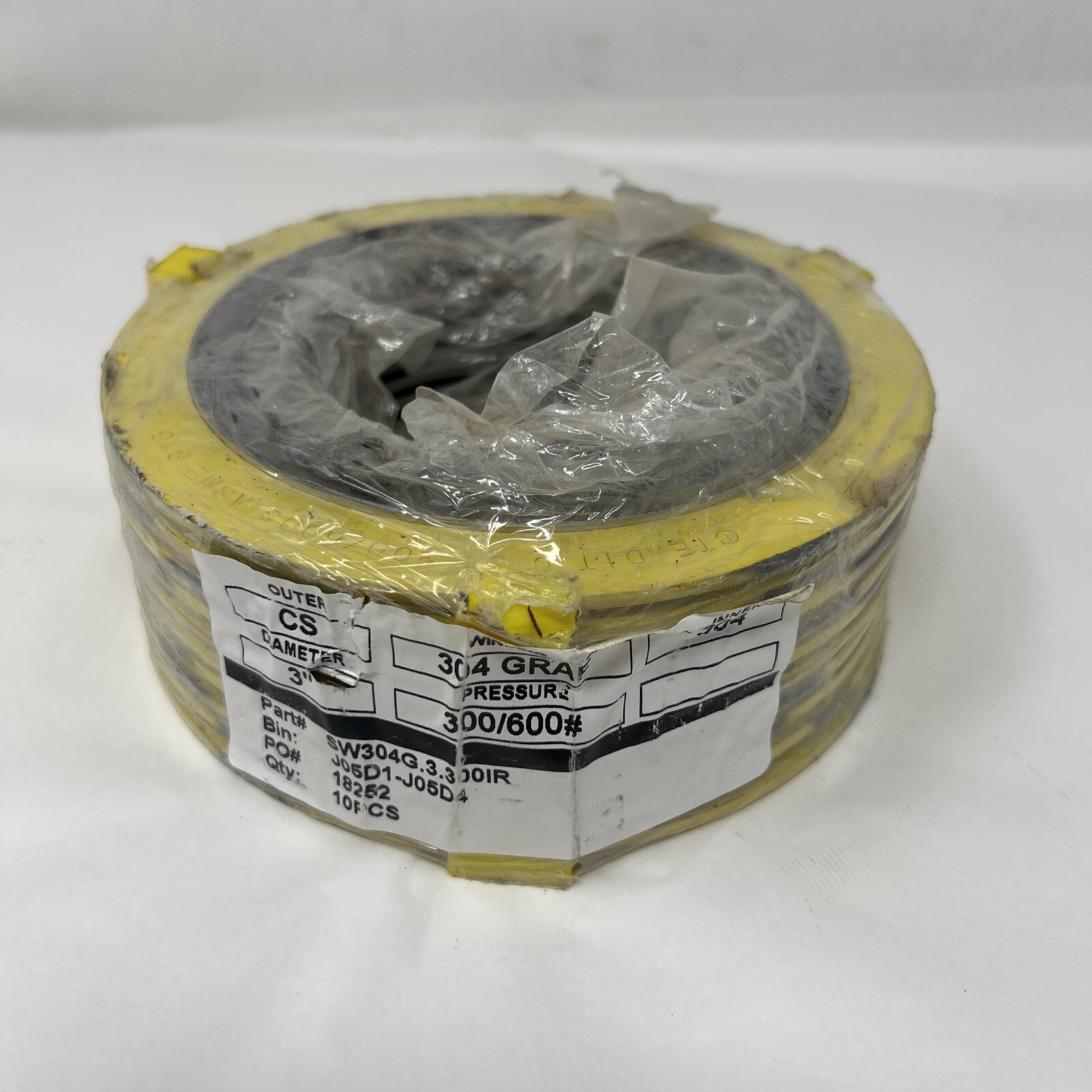 Lot Of 10 Teadit Spiral Wound Gasket C 3” 300/600# ASME B16.20 304/FG 304IR