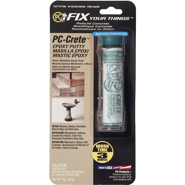 Pc Products PCCRETE 0 Epoxy Putty, OffWh