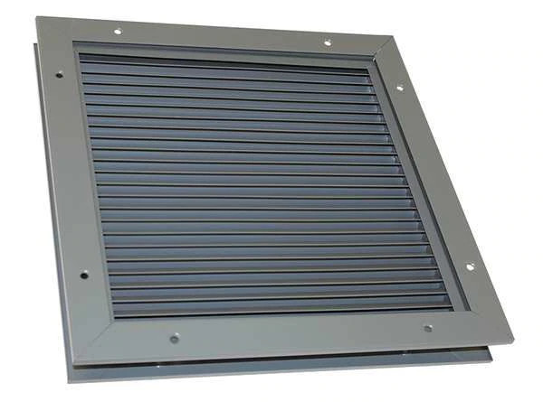 Dayton 6WRH8 Door Louver, 10-1/8 H, 14-1/4 W, Steel