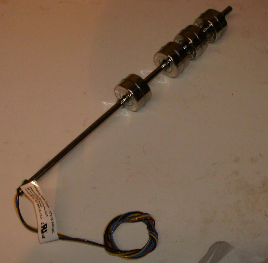 SWI 4 LEVEL GENERAL USE STAINLESS STEEL FLOAT SWITCH 1″ X 1.5″ FLOATS X 13-1/4″