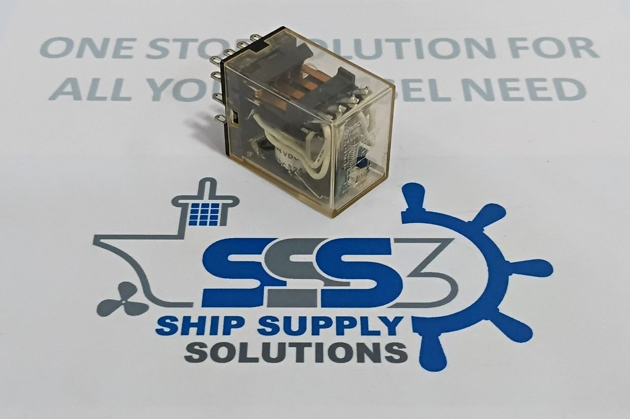 Omron MY4N-D2 Auxiliary Relay Coil Volt. 24VDC, 5A 240VAC 5A 28VDC (Unused New)