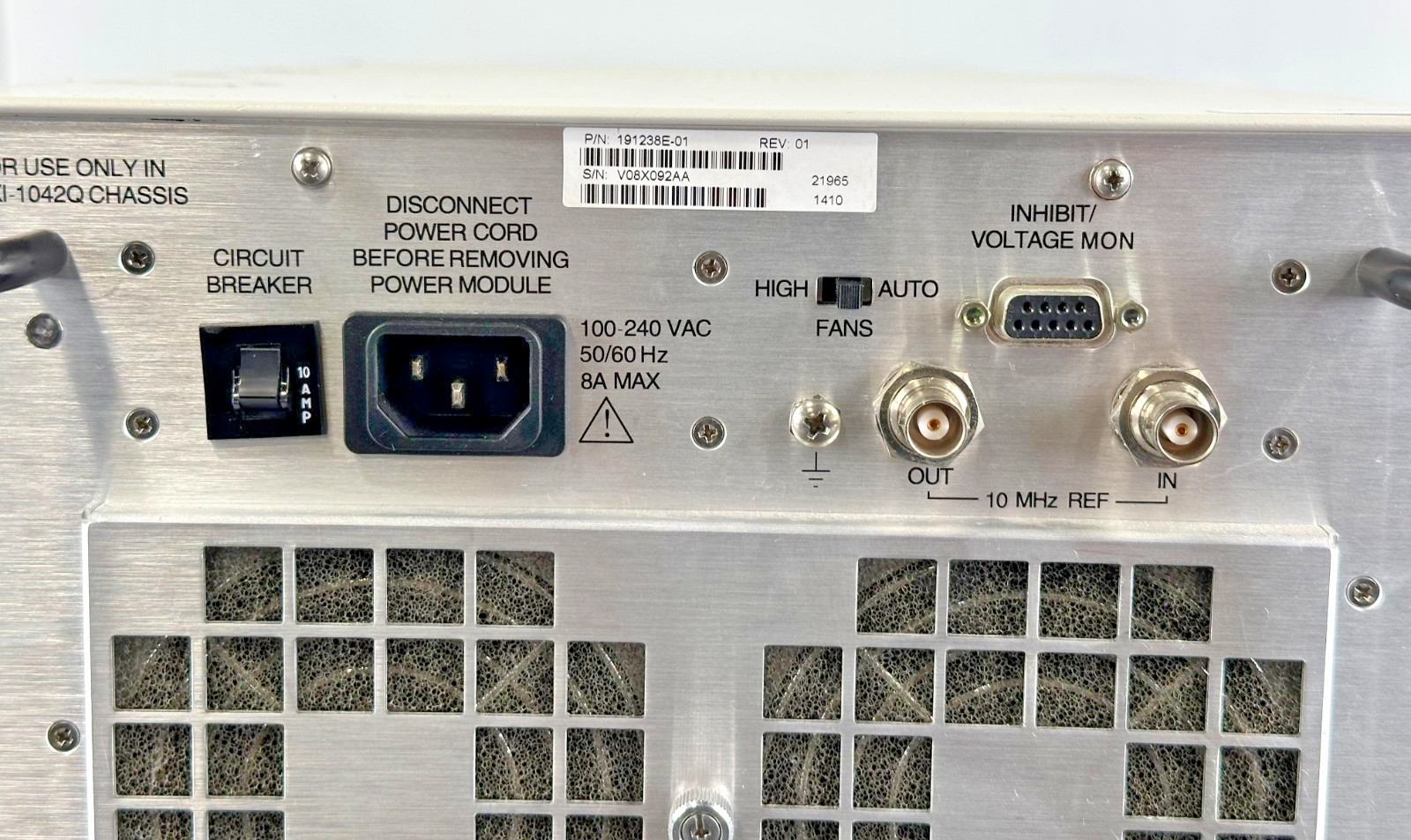 National Instruments NI PXI-1042 8-Slot Universal AC PXI Chassis
