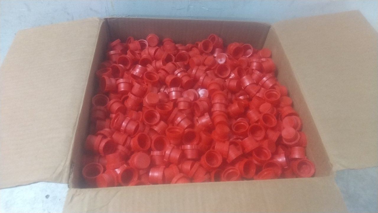 Caplugs PDF-100 356301HB 2,500 Pk 1.16 In Overall Diameter Red Threaded Plug