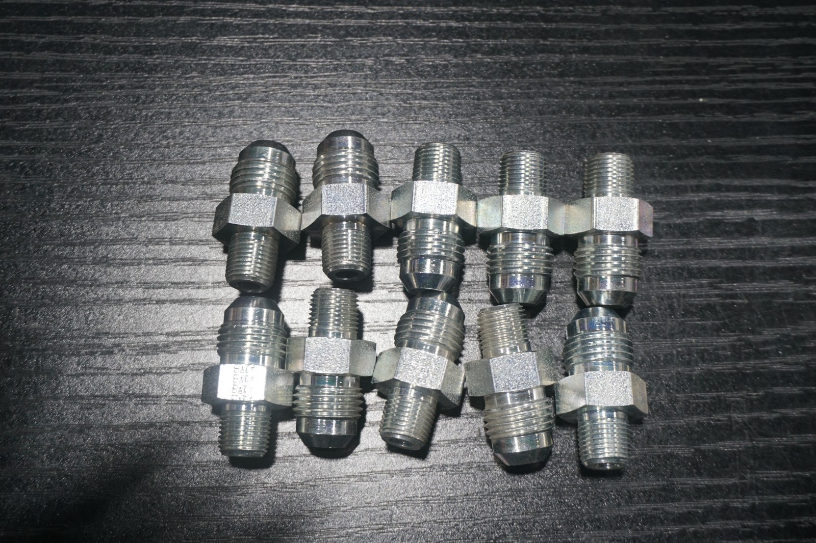 AQP 2021-2-6S 1/8 MNPT X 3/8 MJIC HYDL ADAPTER, ZINC PLATED STL, Free Ship, 10PC