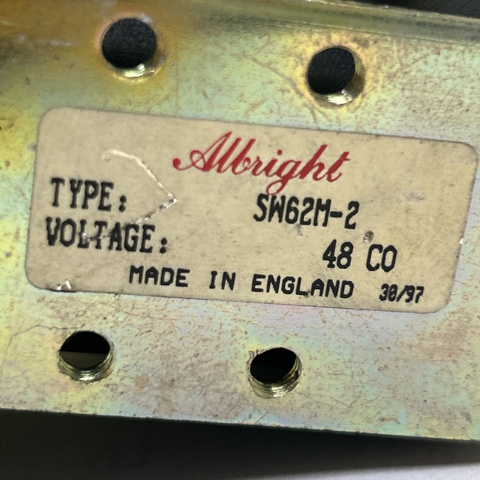 ALBRIGHT,SW62M-2,SOLENOID COIL 48VDC