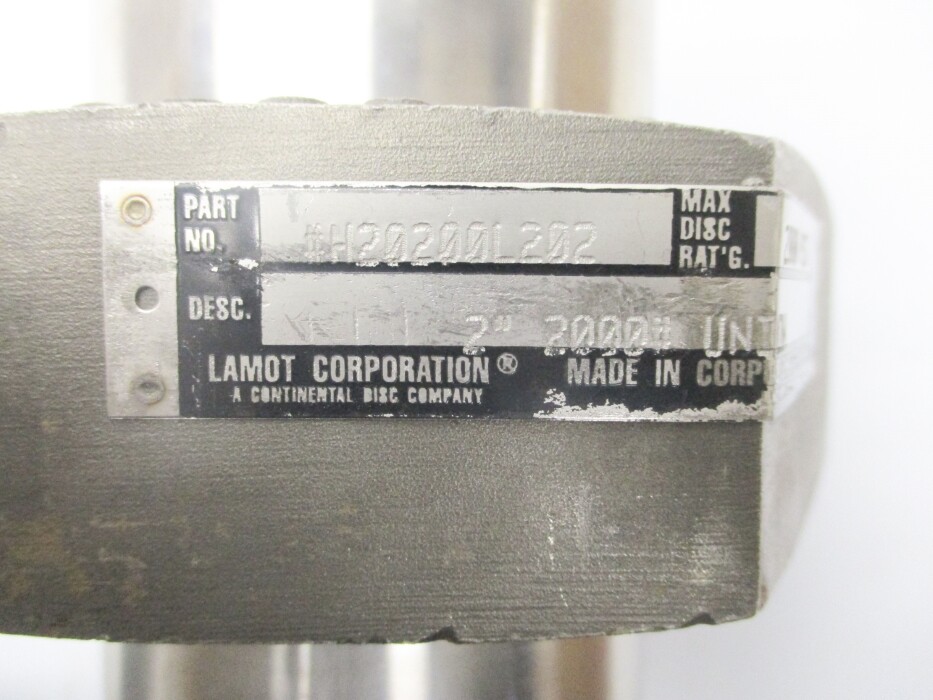 LAMOT #H20200L202 2000PSIG NSNP
