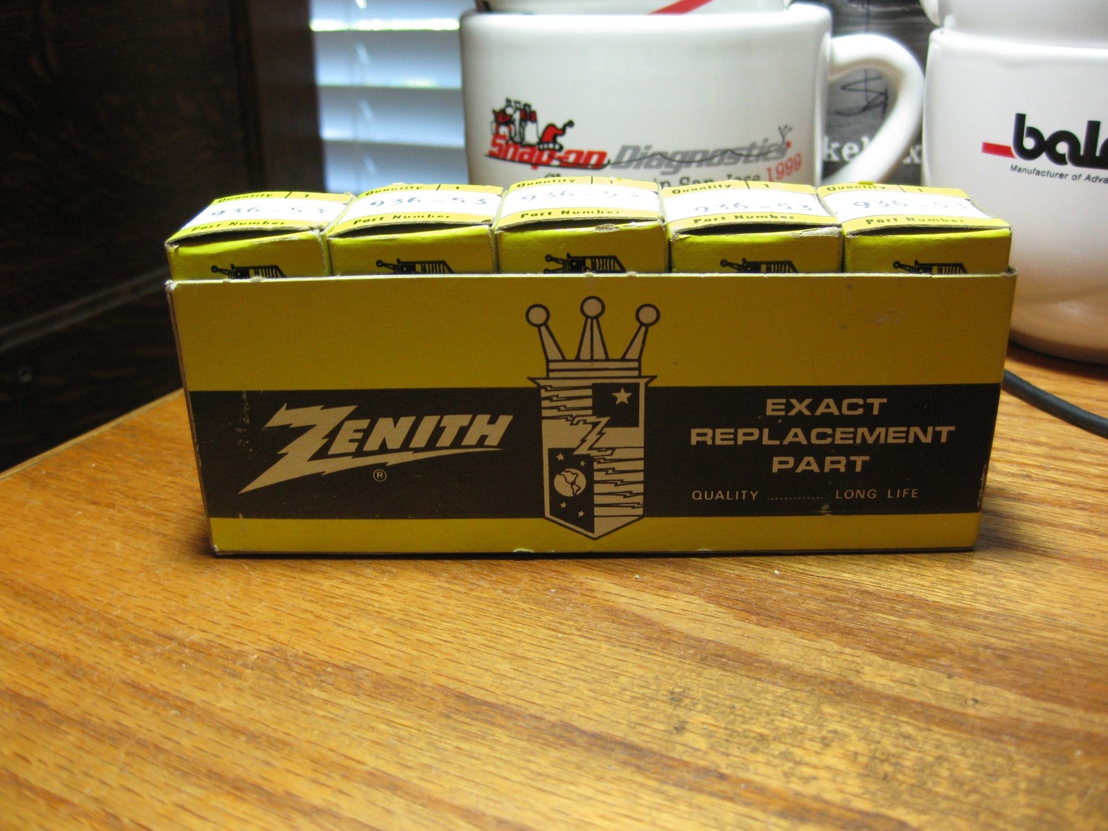 Zenith NEW old stock replacement part 936-53 5 parts in unopened boxes & holder
