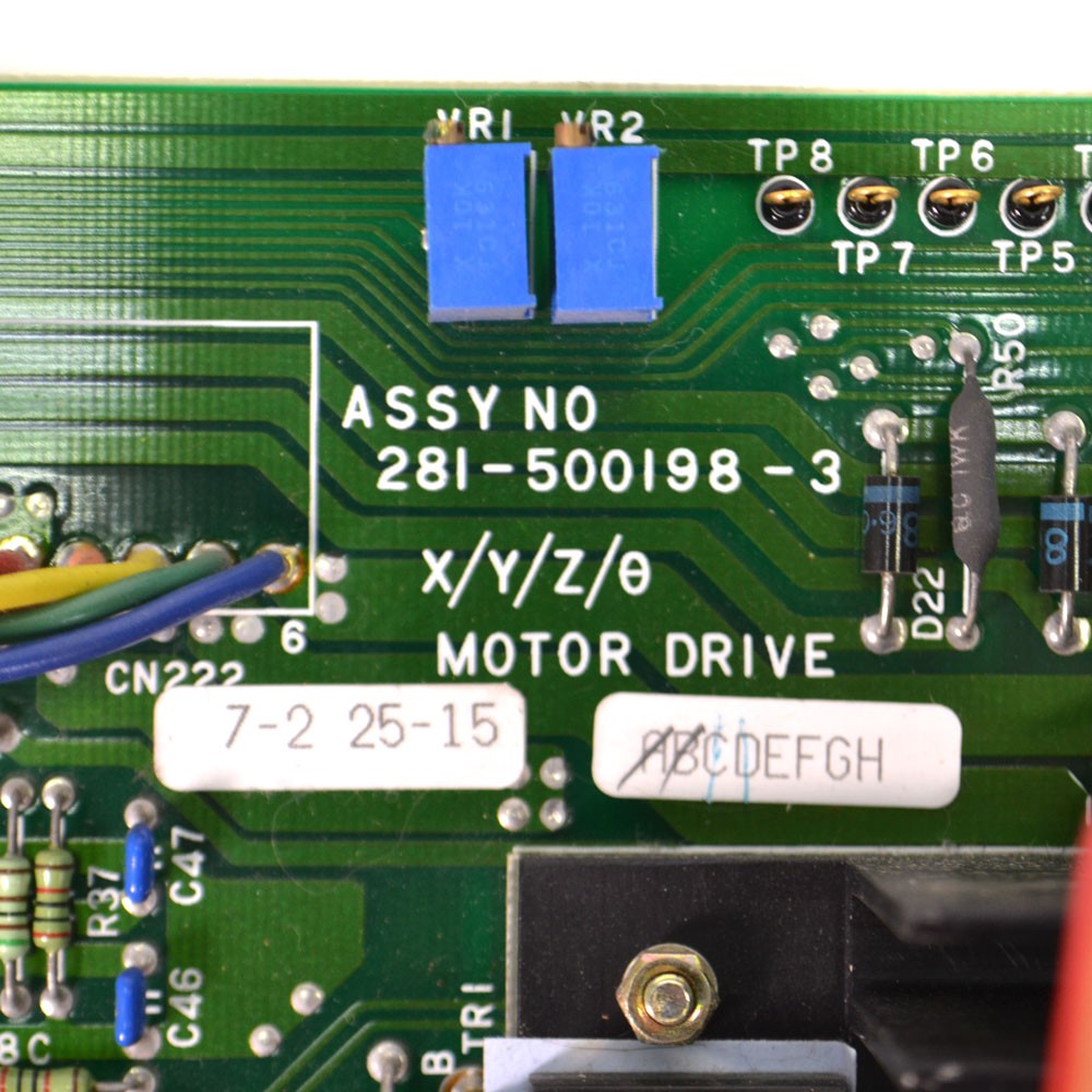 Tokyo Electron (TEL) ASSY NO 281-500198, X/Y/Z/Theta Stage Motor Drive