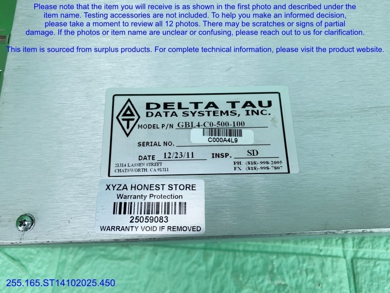 DELTA TAU GBL4-C0-500-100 4-Axis Geo Brick Drive as in photos, sn:0983, DHL