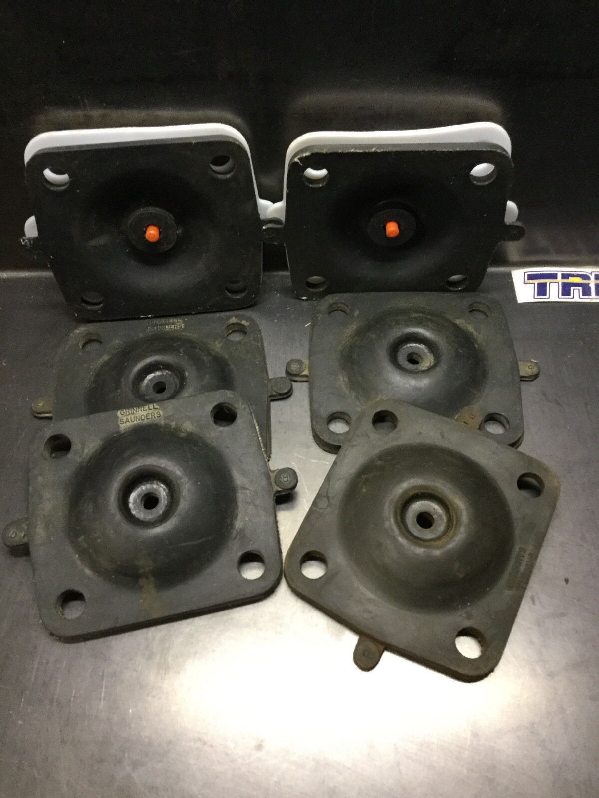 LOT OF 6, NEW, SAUNDERS GRINNELL, 1.5 INCH, REPLACEMENT DIAPHRAGMS. (16D-1)