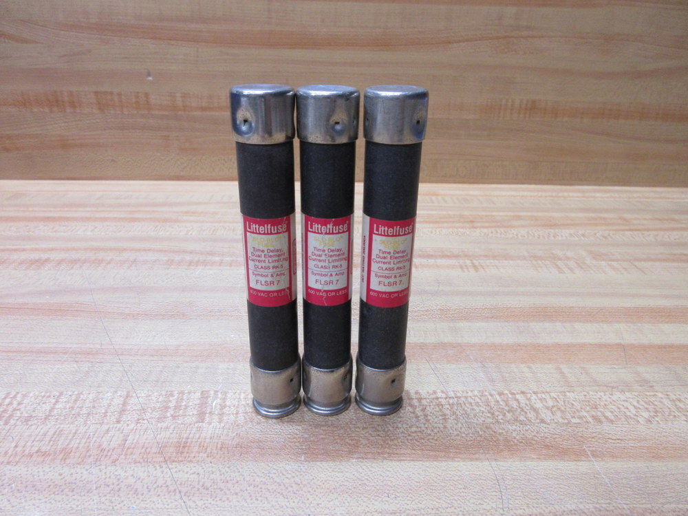 Littelfuse FLSR 7 Fuse Cross Ref 486L24, FLSR007 (Pack of 3)