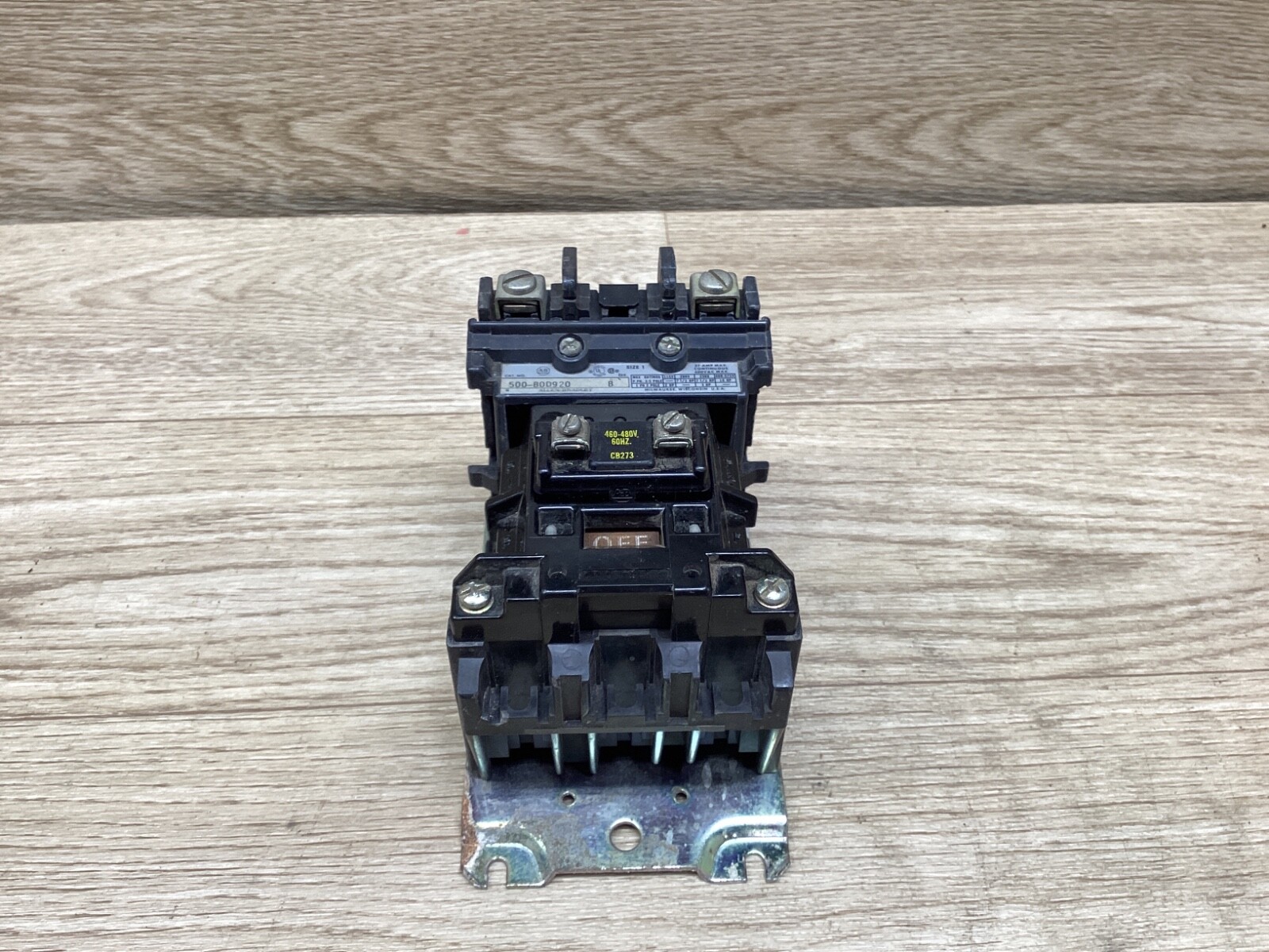 Allen Bradley 500-BOD920 Size 1 Contactor 460-480V Coil #09F120PR6*CO