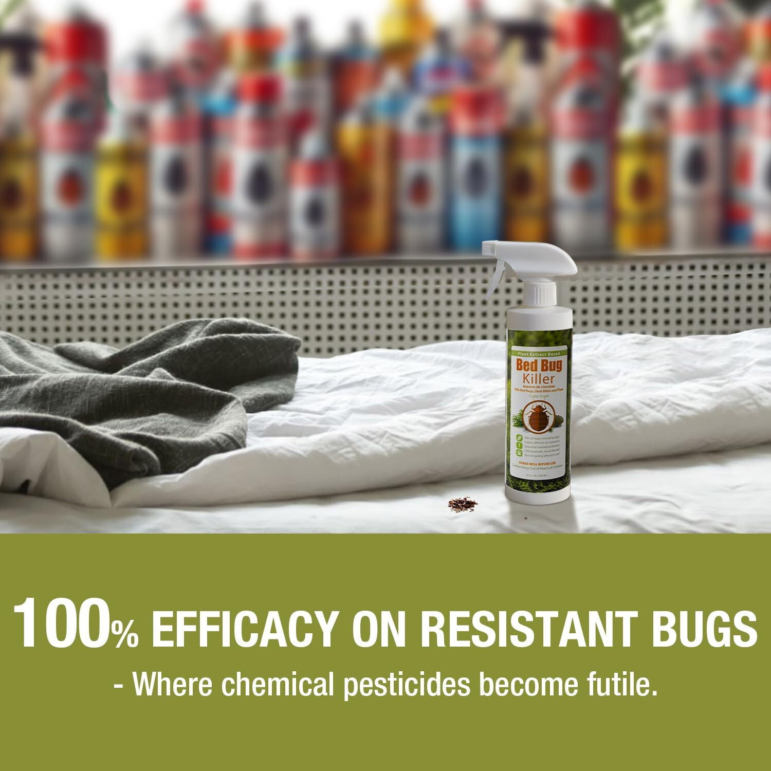 Ecoraider Bed Bug Killer Non Toxic Plant Extract Based 16 fl oz spraY Bottle