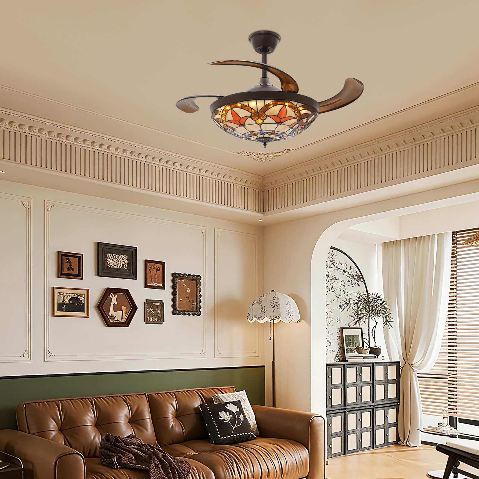 Ceiling Fan Light, 42Inch Ceiling Fan Light, Ceiling Fan Light W/ Remote Control