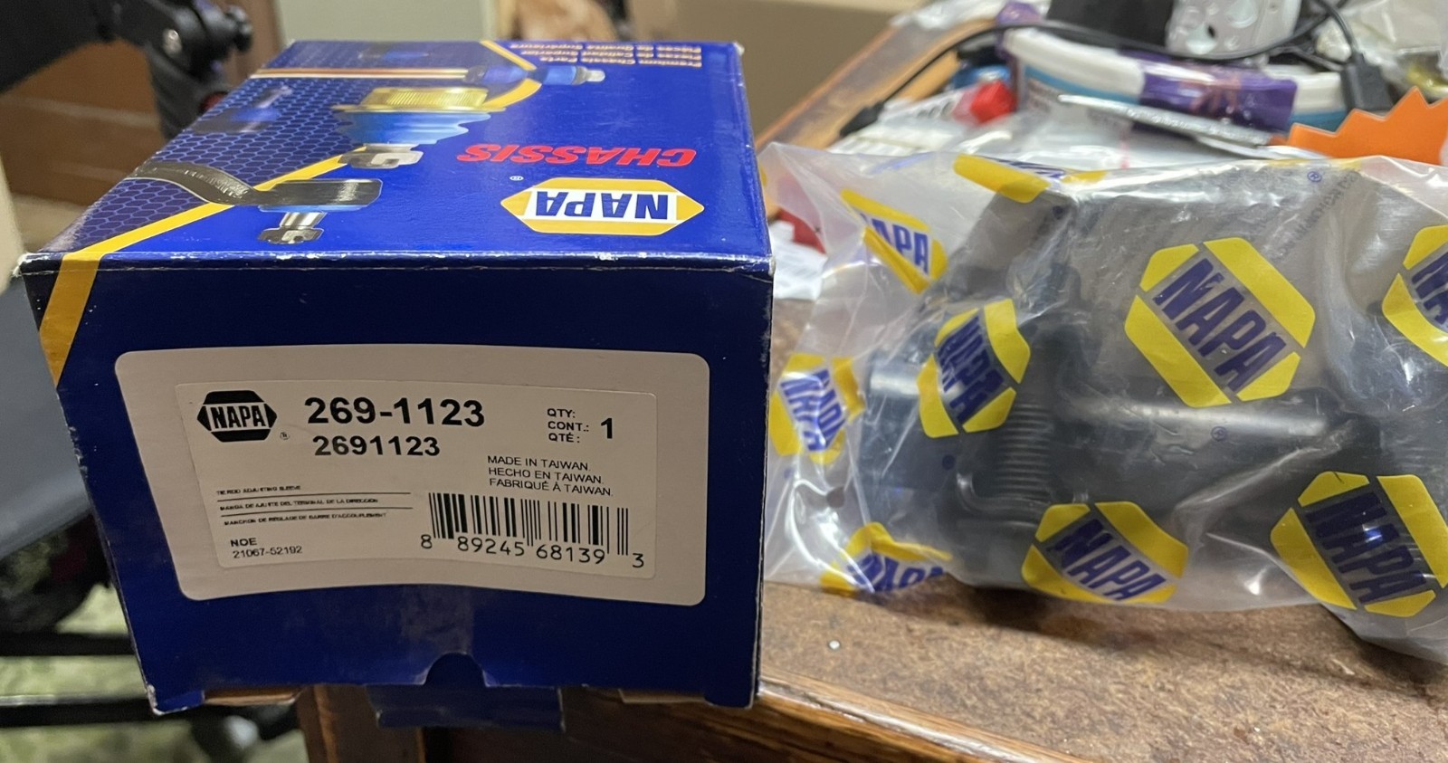 Napa – Front Suspension Tie Rod Adjusting Sleeve – P/N: 269-1123 (NOS)
