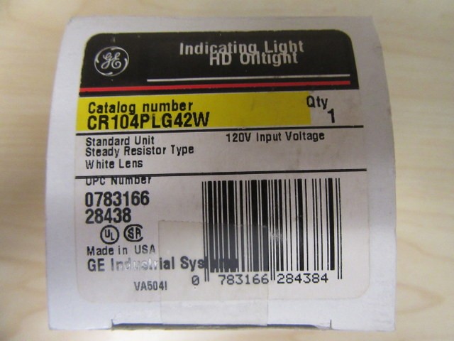 General Electric CR104PLG42W Pilot Light