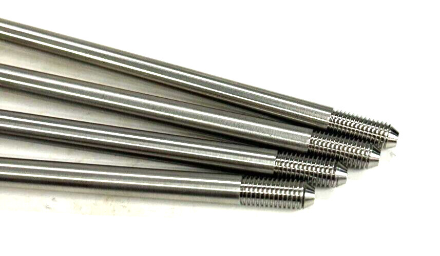 WATERJET HIGH PRESSURE TUBE NIPPLE (LOT OF 4) 1/4″-28 UNF LH 4-5/8 NIPPLE LENGTH