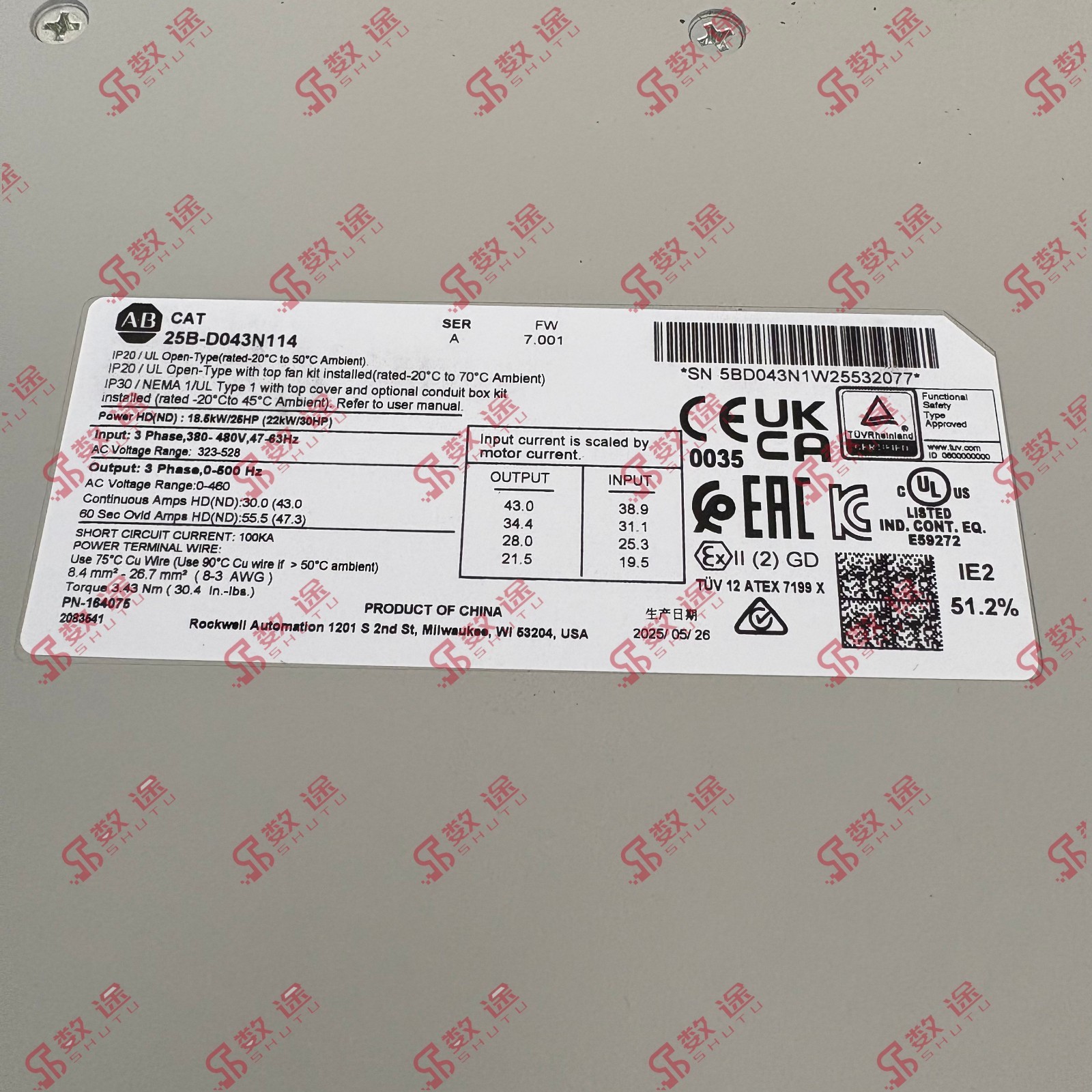 Brand 25B-D043N114 Frequency converter#1pcs new in box