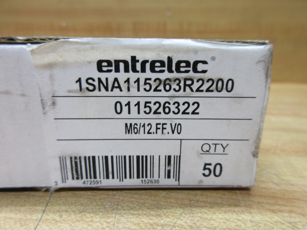 ABB/Entrelec 1SNA115263R2200 Terminal Block Connector 011526322 (Pack of 50)