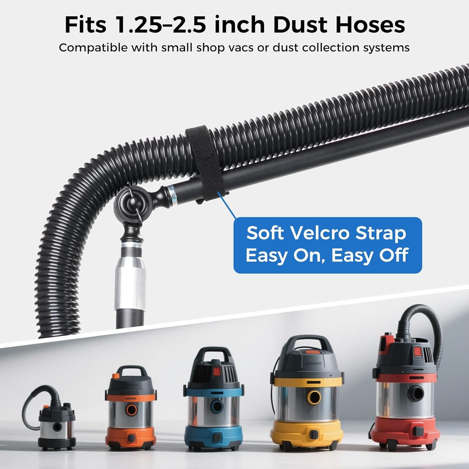 Dust Collection Boom Arm for CNC Router – Adjustable Clamp Mount Hose Holder