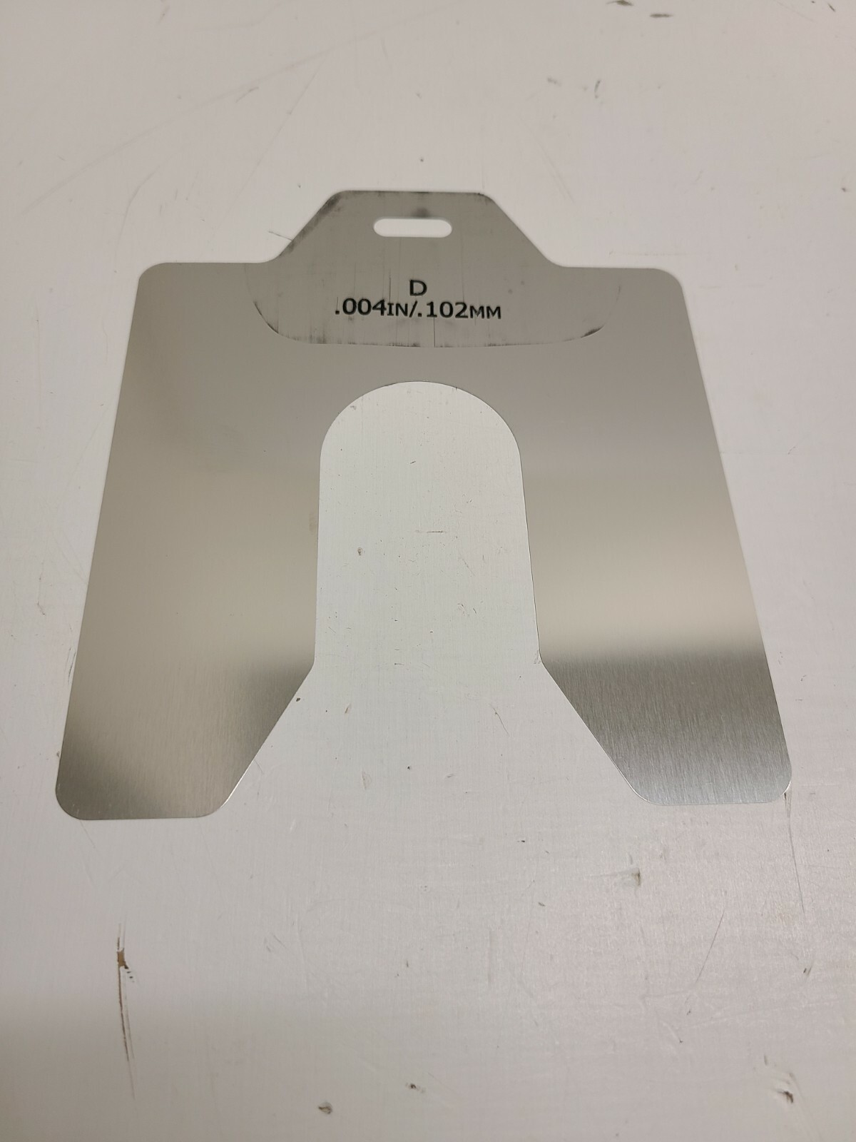 BOX OF (20) NEW OLD STOCK! MAUDLIN 5″x5″x0.004″ STAINLESS SLOTTED SHIM MSD004