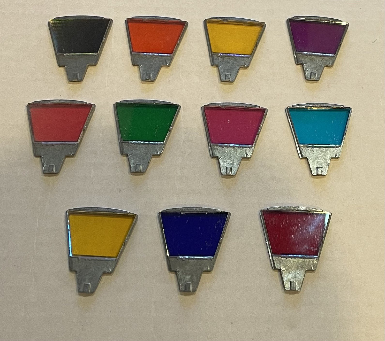 VARI-LITE Complete Set Of Static Color Wheel Flags For VL2500