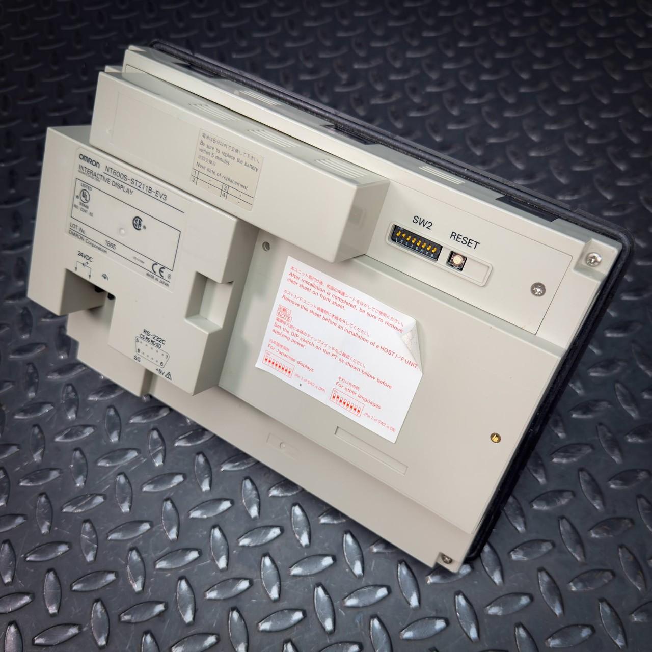 Omron NT600S-ST211B-EV3 Touch Panel Terminal for Parts