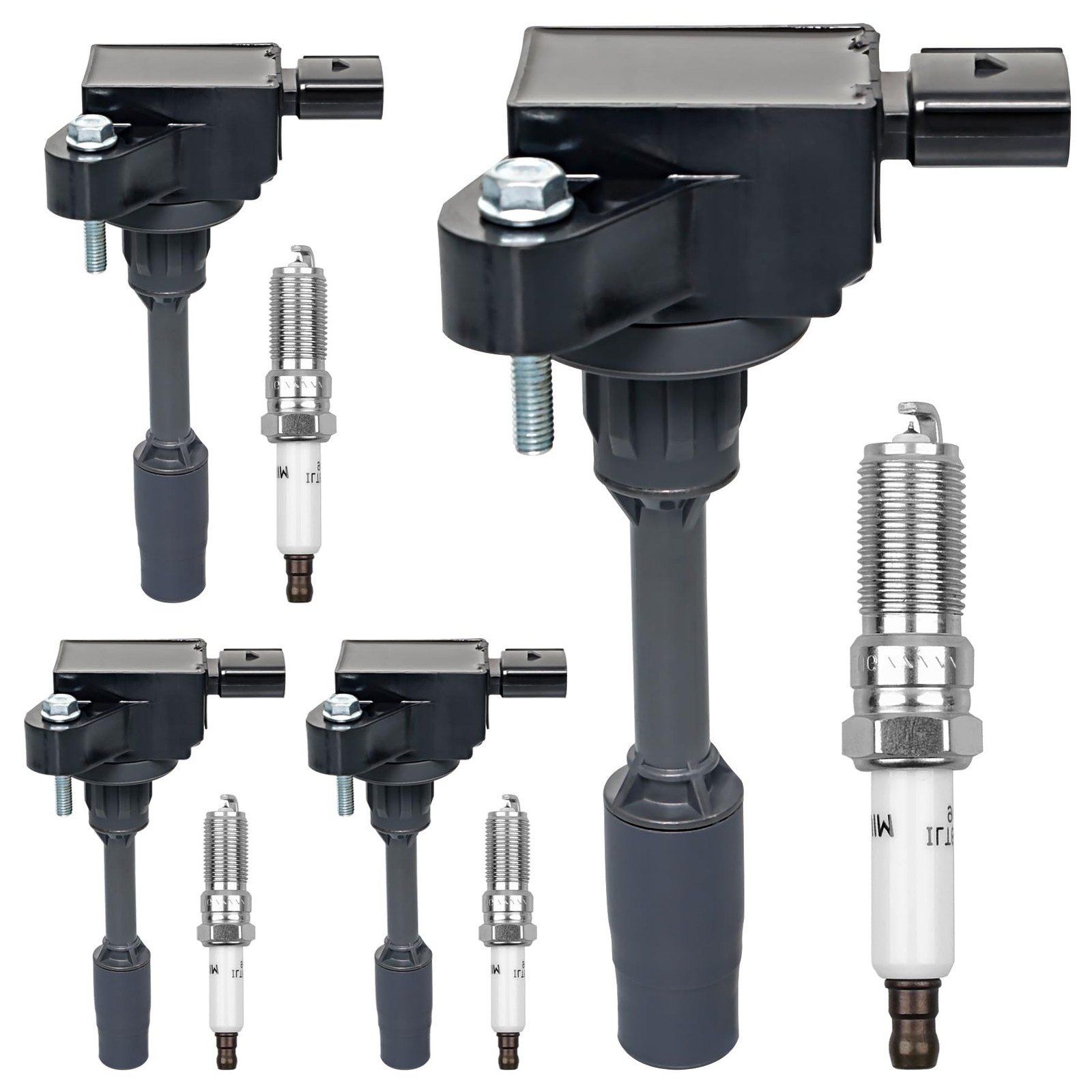 HQPASFY Ignition Coil Pack UF680 & Iridium Spark Plugs Set of 4 Compatible wi…