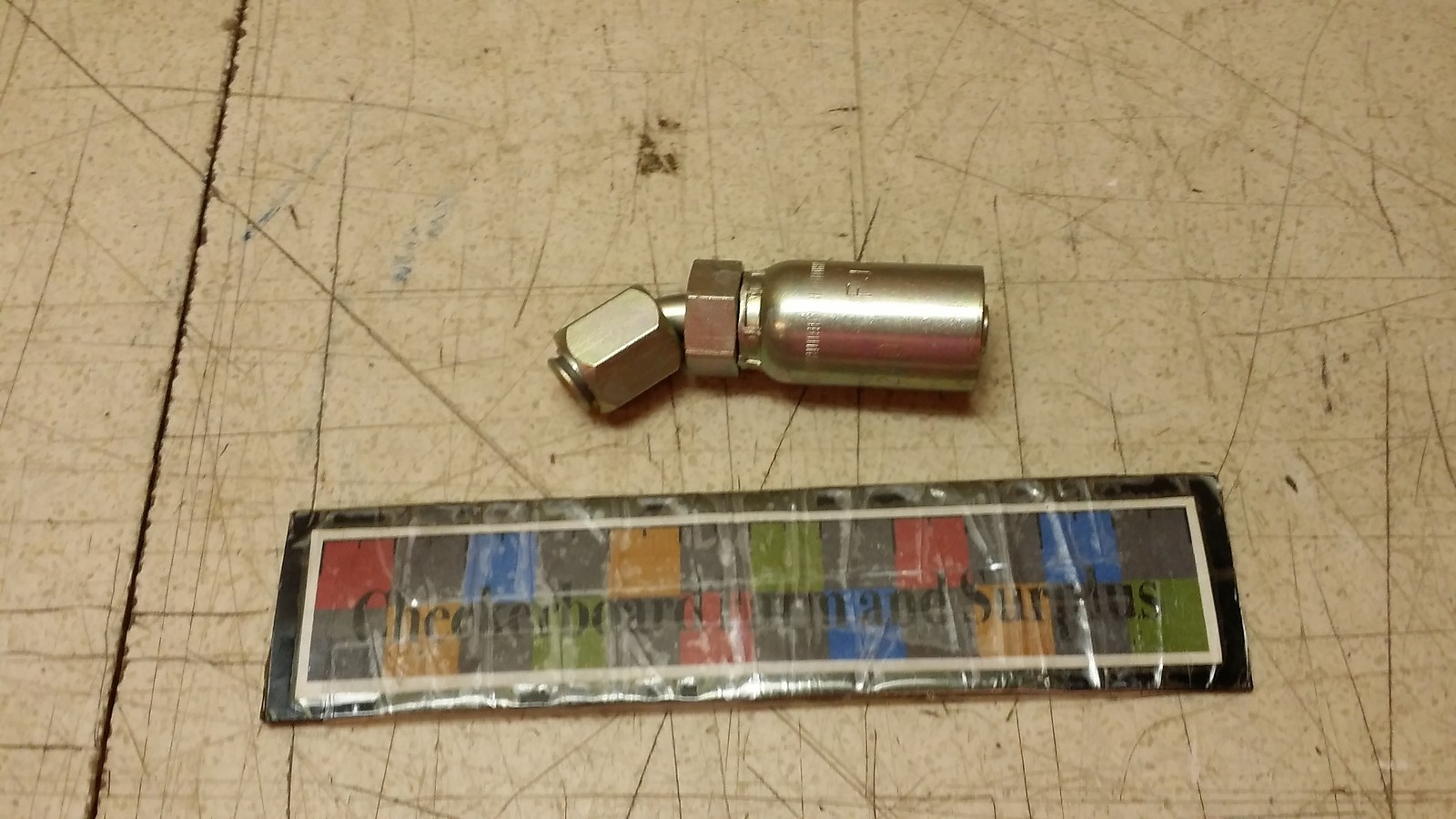 NOS Female Coll-O-Crimp Elbow Fitting ‘U’ Series 06U-686 3/8″ 4730-01-270-4941