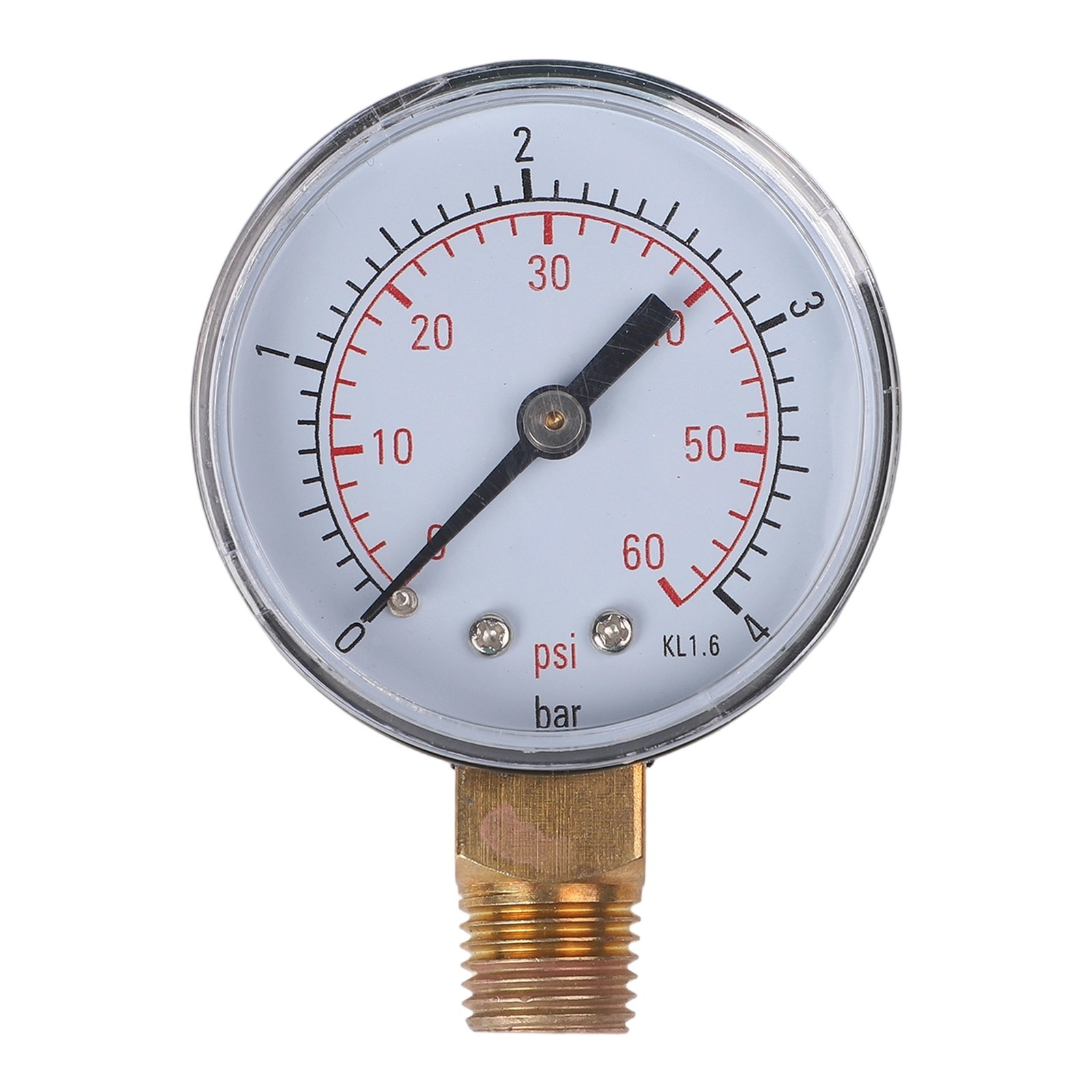 Stainless Steel 14in Pressure Gauge for Industrial HVAC Plumbing 0 4 Bar