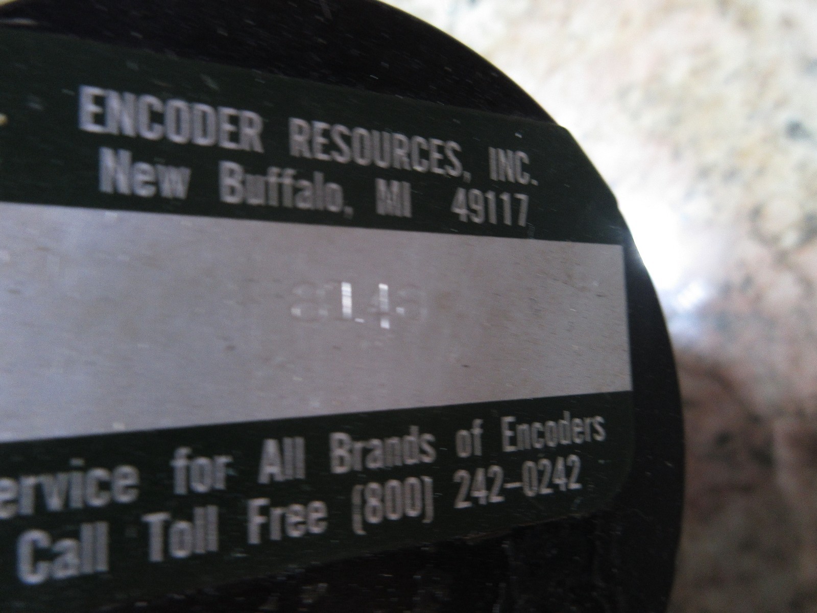 ENCODER RESOURCES INC WASINO LG-71 CNC LATHE SPINDLE ENCODER 8148