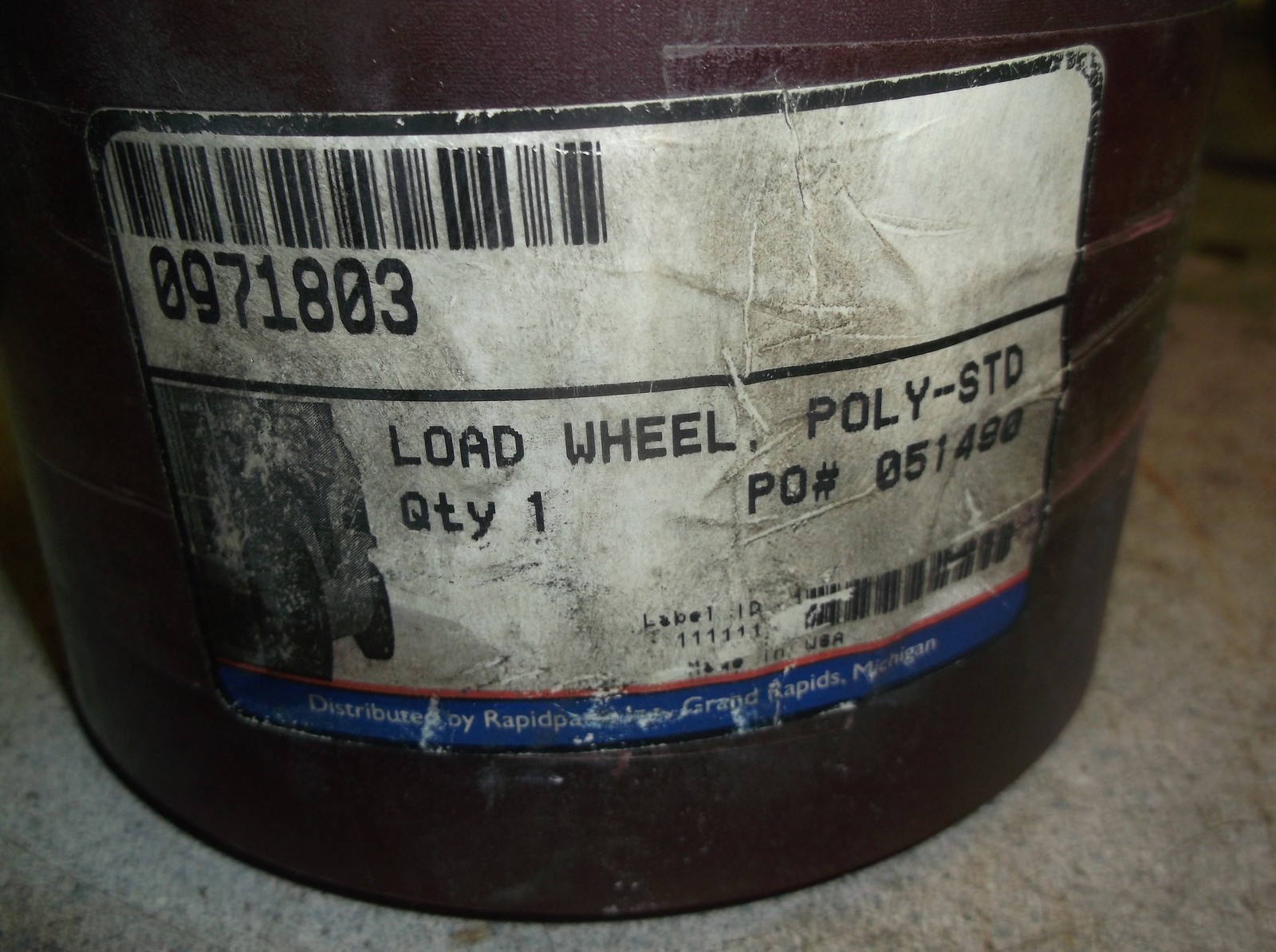 NEW Rapid Parts 0971803 Forklift Load Wheel Ply-STD *FREE SHIPPING*