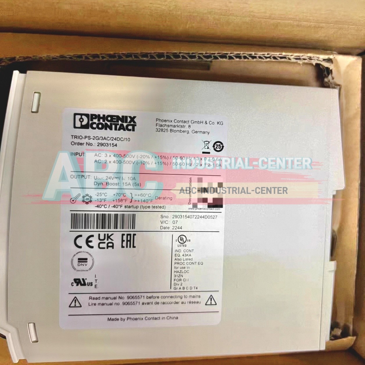 1PCS New Phoenix 2903154 TRIO-PS-2G/3AC/24DC/10 Switching Power Supply#