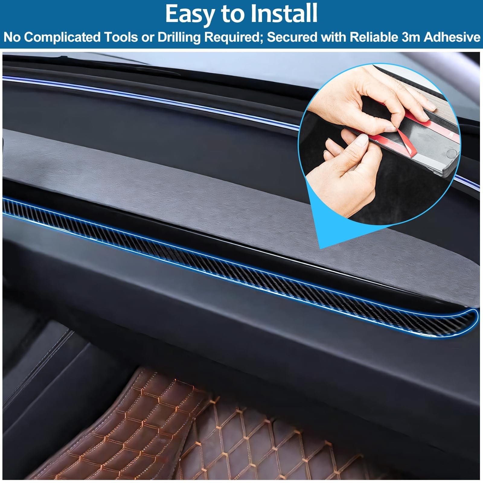 Dashboard Cover Wrap for 2025-2026 Model Y Juniper 2024-2026 Model 3 Highland…