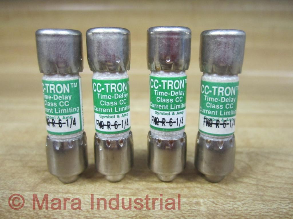 Bussmann FNQ-R-6-1/4 Time-Delay Fuse FNQR614 (Pack of 4)