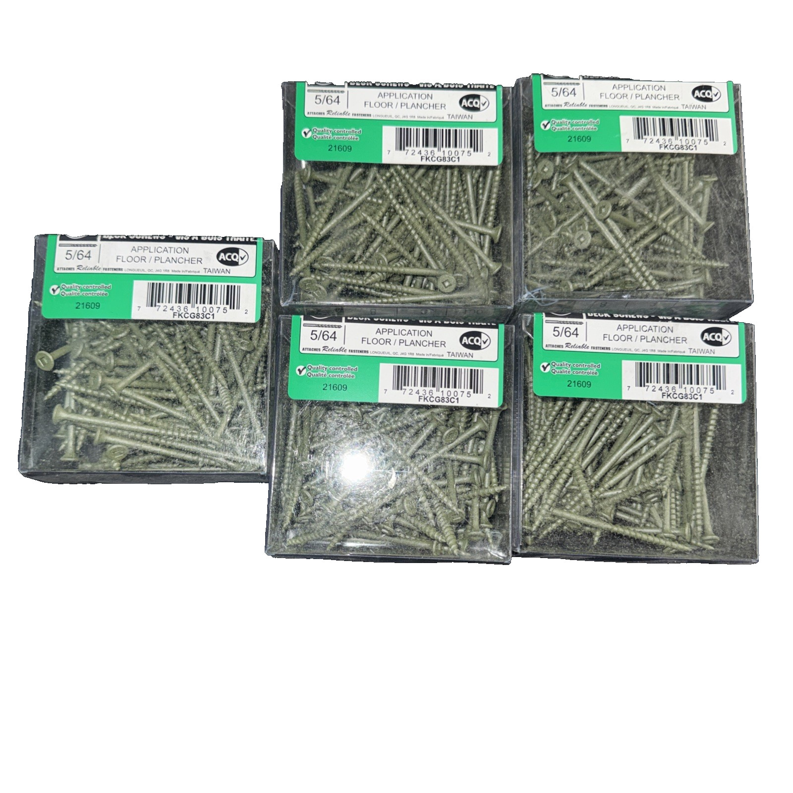 Reliable FKCG Series FKCG83C1 Deck Screw, #8-10 3″ 5 Pack (500 Total)