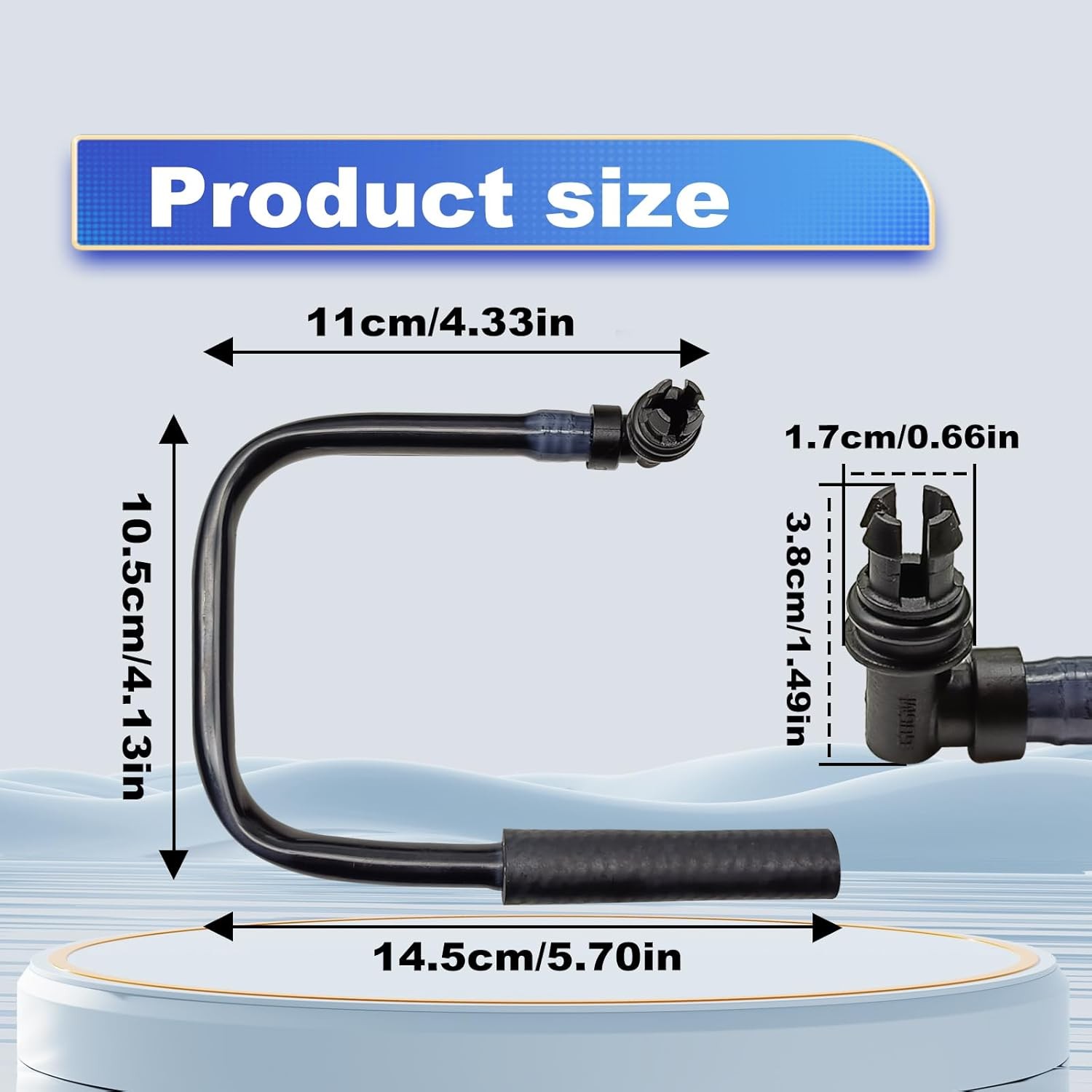 PCV Valve Hose Assembly, Positive Crankcase Ventilation (PCV) Hose Compatible wi