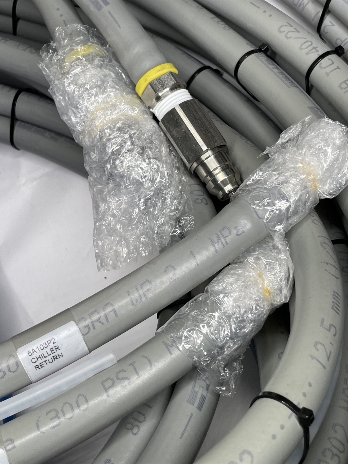 VSE Harness Assembly Chiller Tubing D1 Water W6935 – LOT OF 2 – BLUE & GRAY