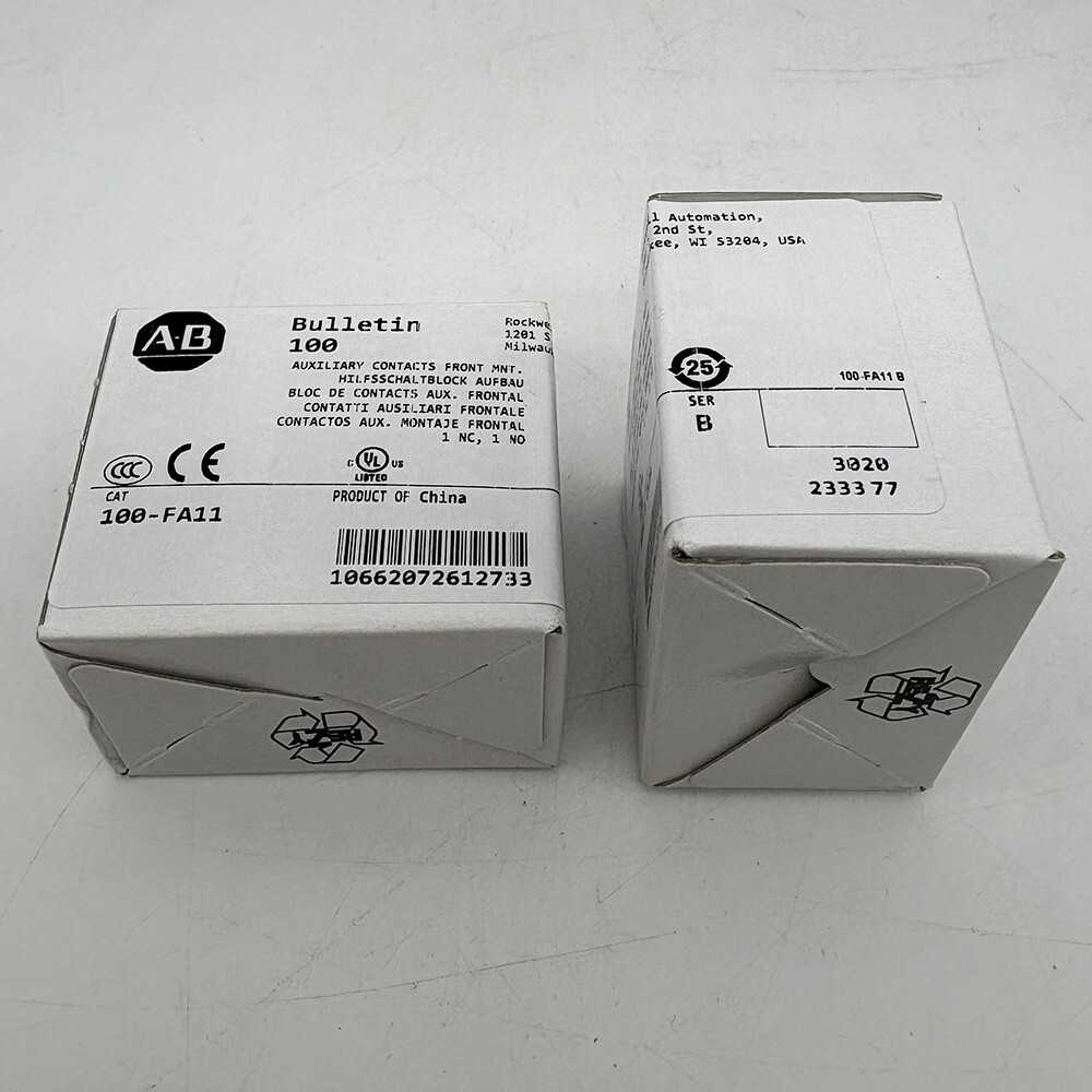 100-FA11 New Auxiliary Contact 1 NO And 1 NC for use with 100-C all 100FA11