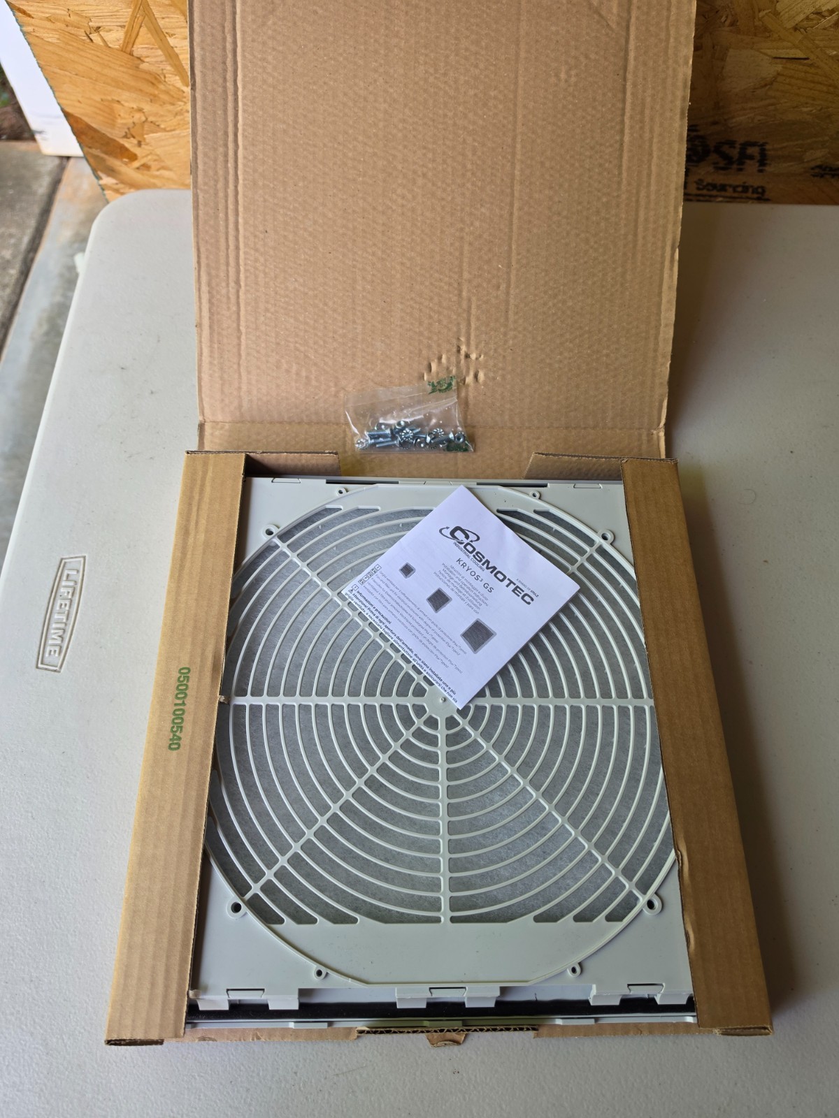 Genesis Automation Cosmotec Kryos GS GSF30 12” IP54 Enclosure Filter Fan 500 CFM