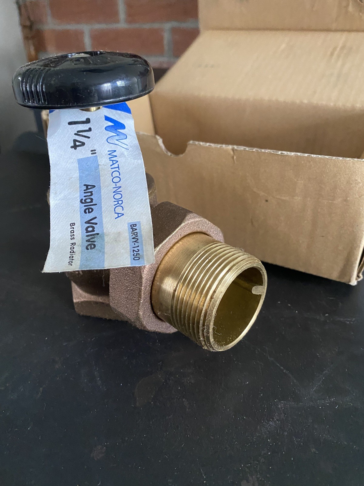 Radiator Steam Valve 1¼” Brass Union Made by Matco-Norca Barvy-1250