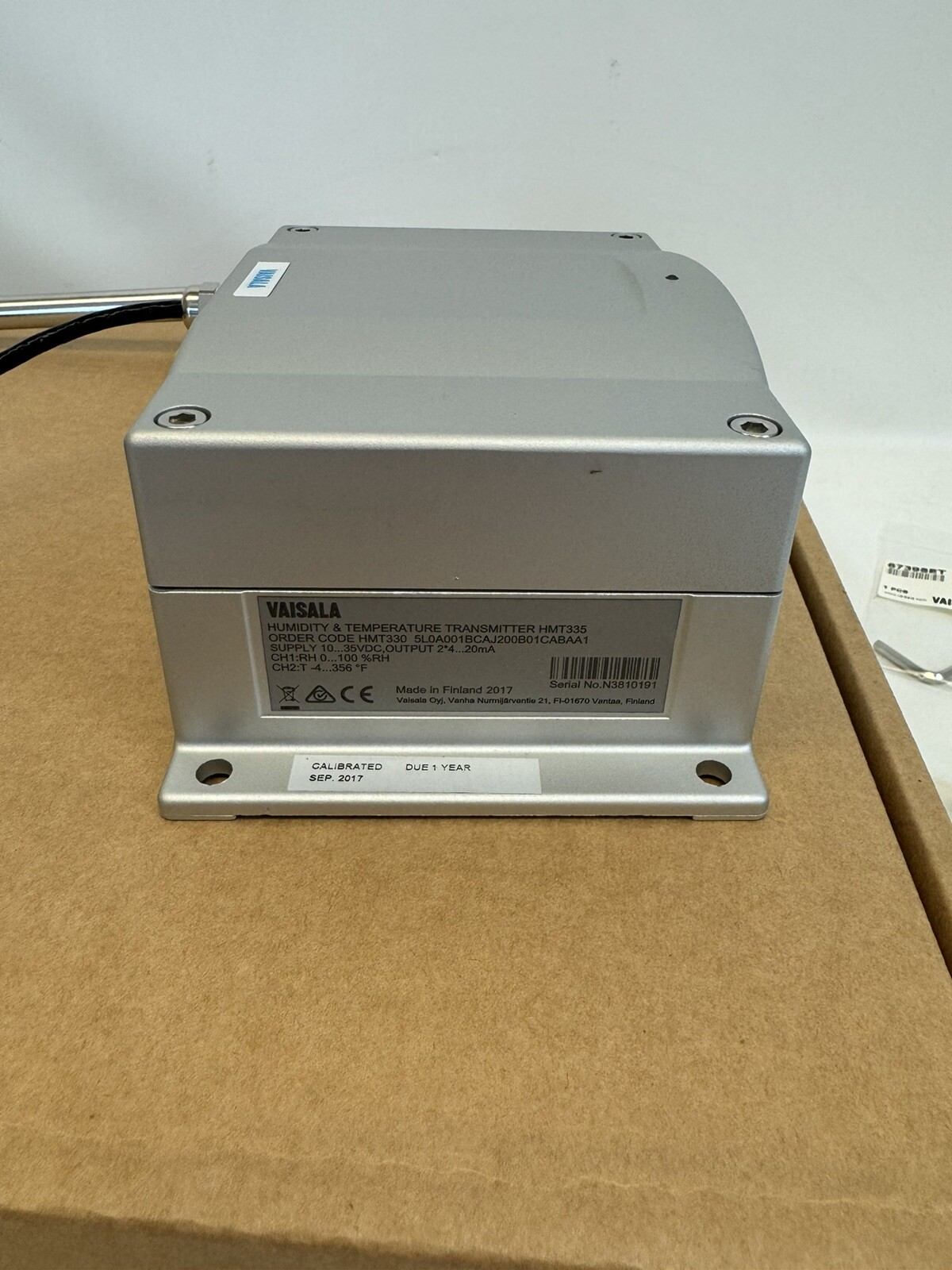 VAISALA HMT335 Humidity & Temp. Transmitter ~ HMT330 5L0A001BCAJ200B01CABAA1
