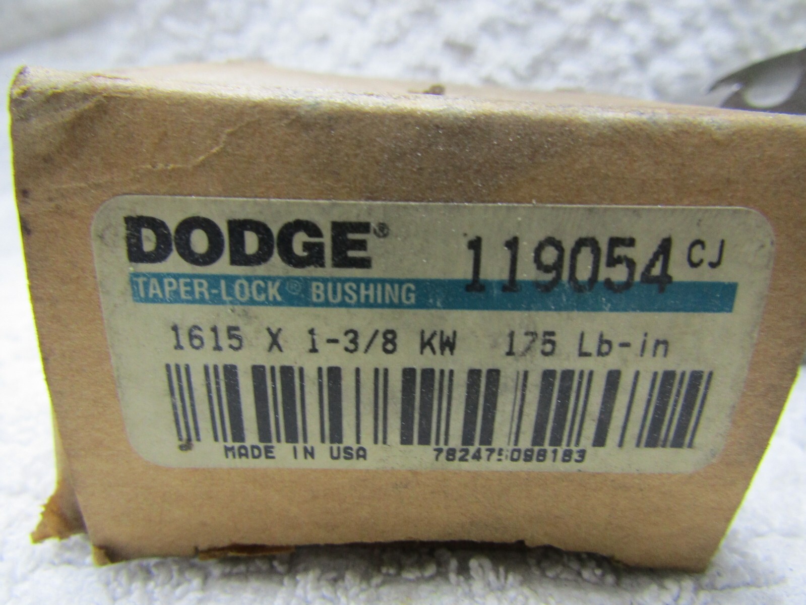 👍 NEW BALDOR DODGE TAPER LOCK BUSHING 1615×1-3/8-KW 119054