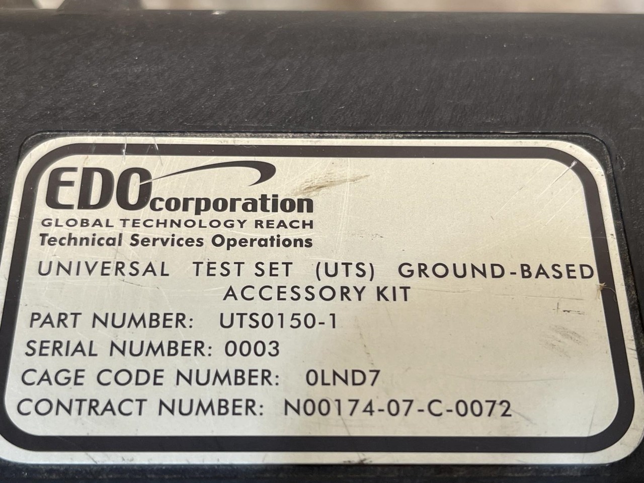 ITT EDO UTS0150-1 Ground Accessory Kit for UTS Universal Test Set