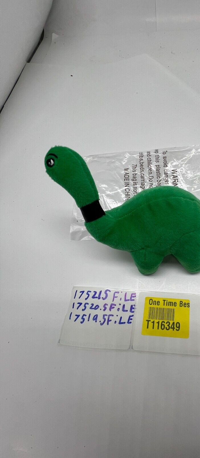 Sinclair Genuine Plush Green Stuffed Dino Dinosaur SA-D0206, P101135
