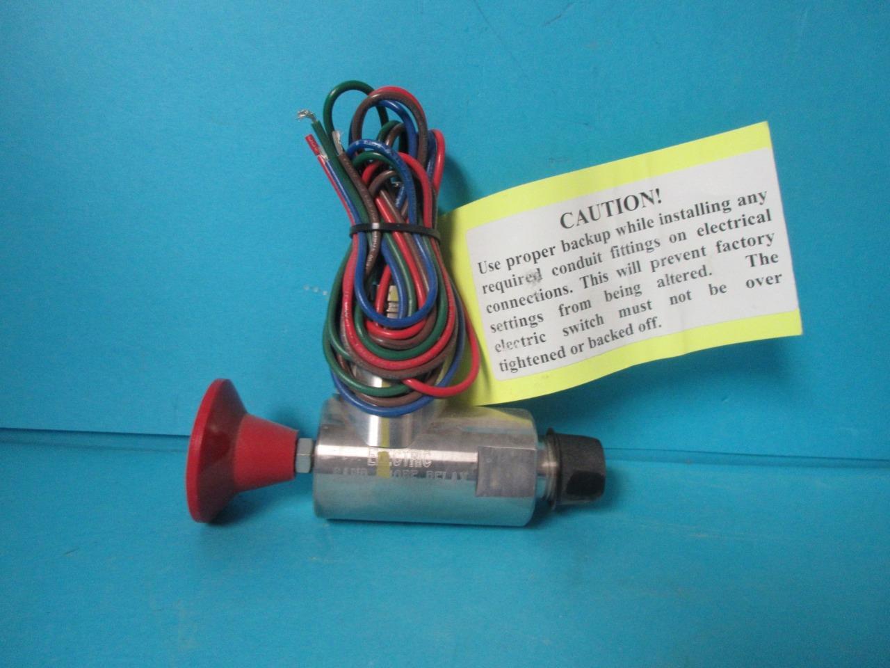 RUELCO ELECTRIC SAND PROBE RELAY MODEL 1SE3-SR13C 3″ SCH 80 C.S. PROBE RED KNOB