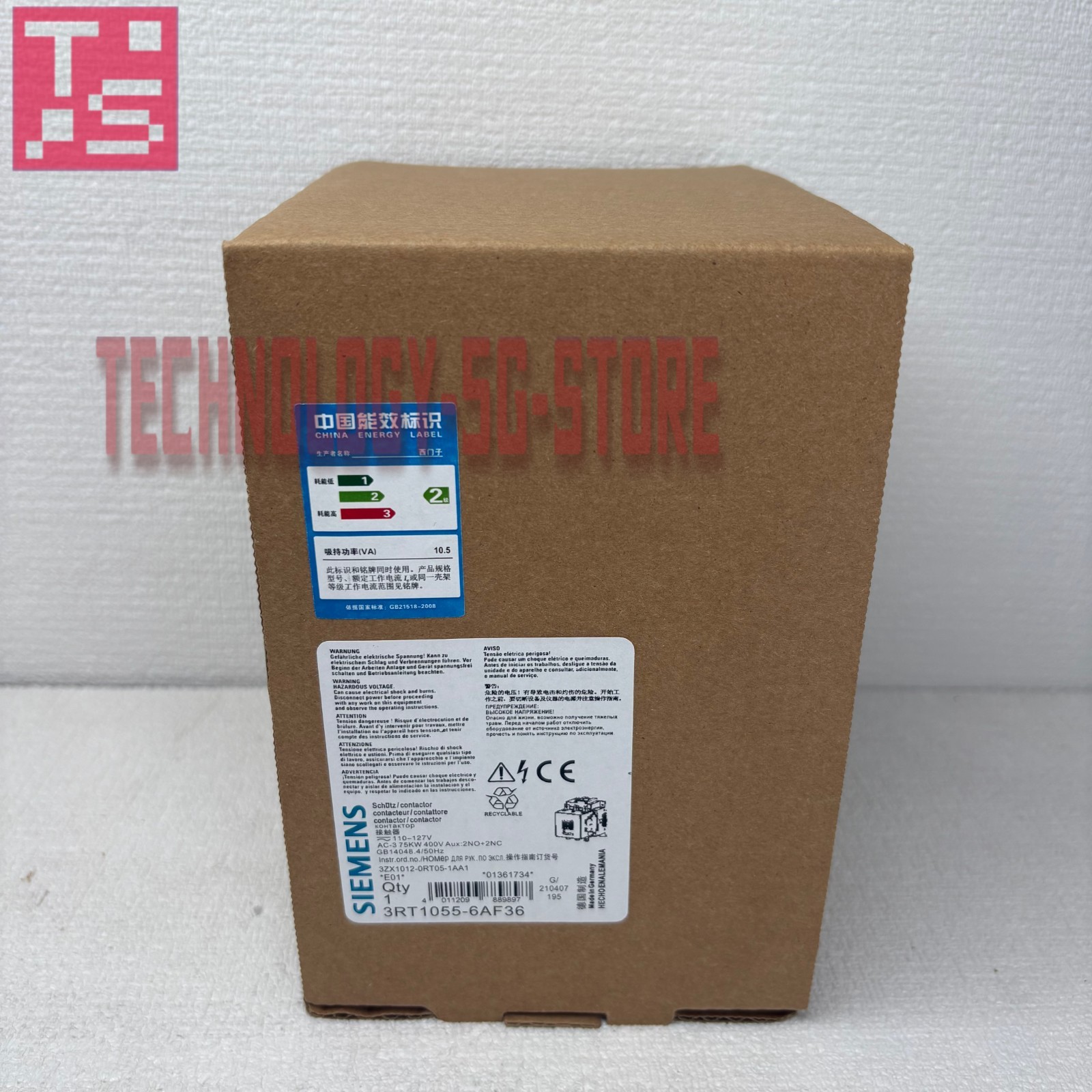 1pcs new Siemens 3RT1055-6AF36 Contactor