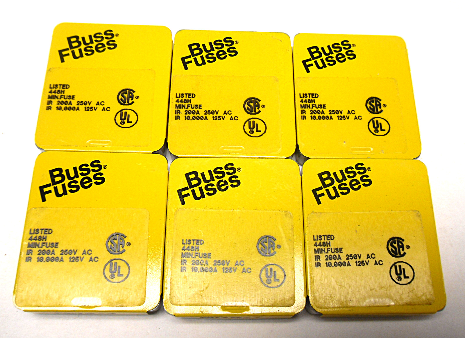LOT OF 6 PACKS OF 5 NEW BUSS MDA-7 MINI FUSES 250V *30 FUSES TOTAL*