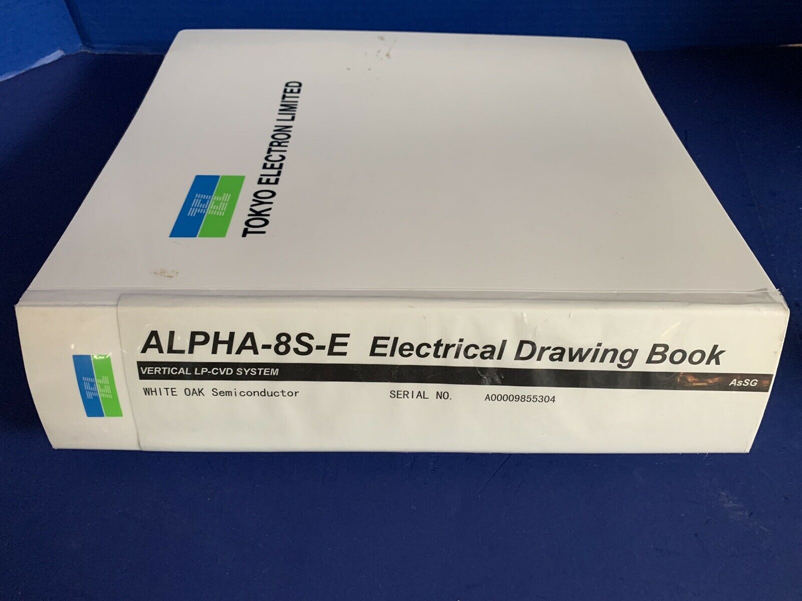 TEL ALPHA-8S-E Vertical LP-CVD AsSG Electrical Drawing Book A00009855304